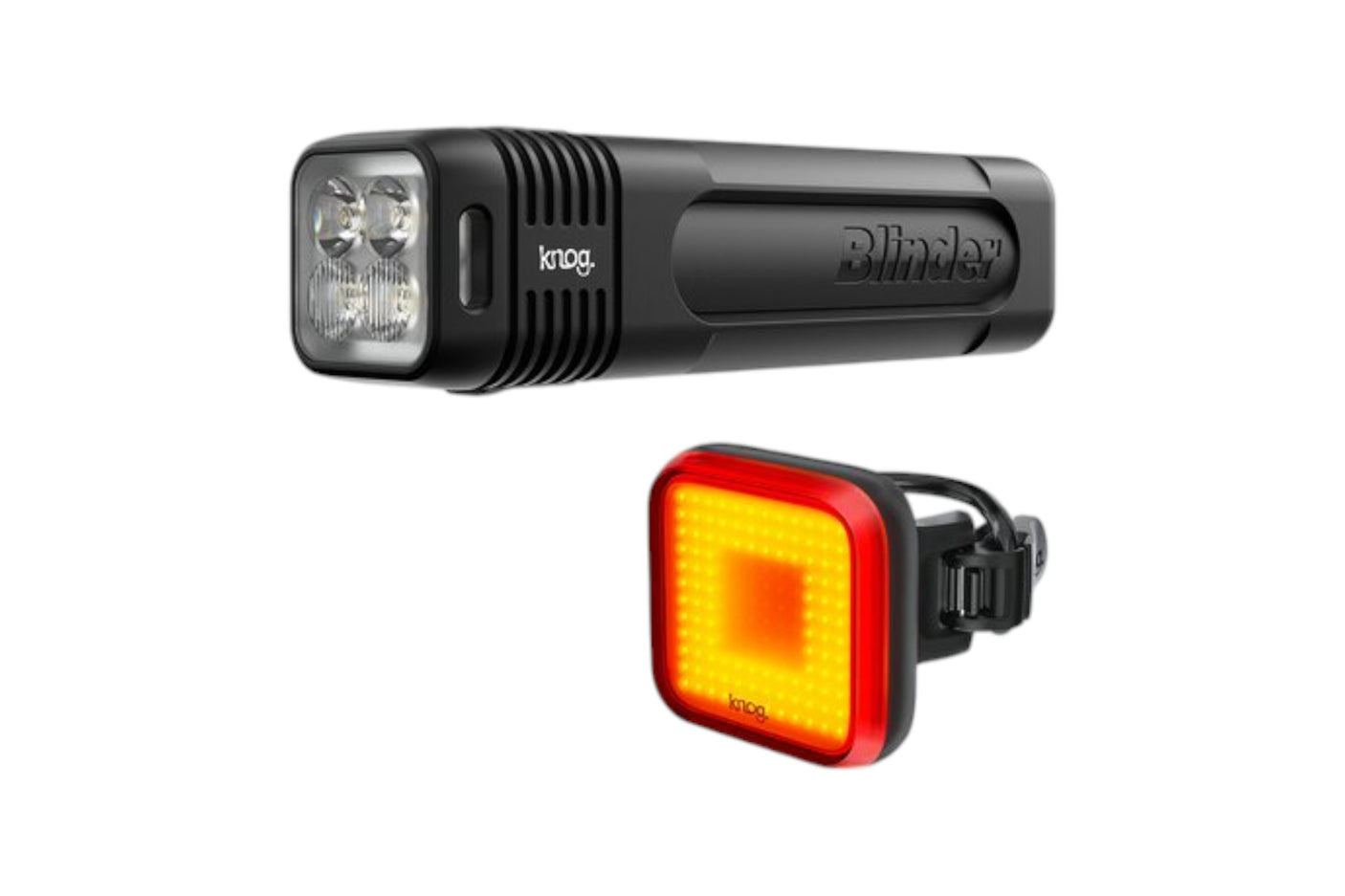 Knog Lichtset Blinder 600 & Blinder Square schwarz