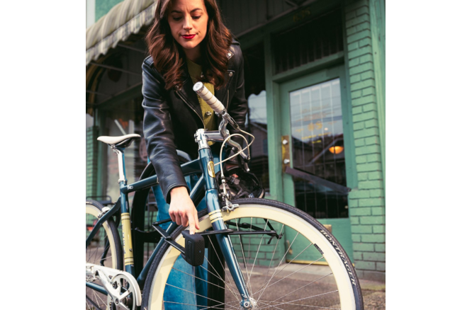 Abus Faltschloss Bordo One 6000AF/120 Fingerprint mit Halter SH 6000/120 schwarz