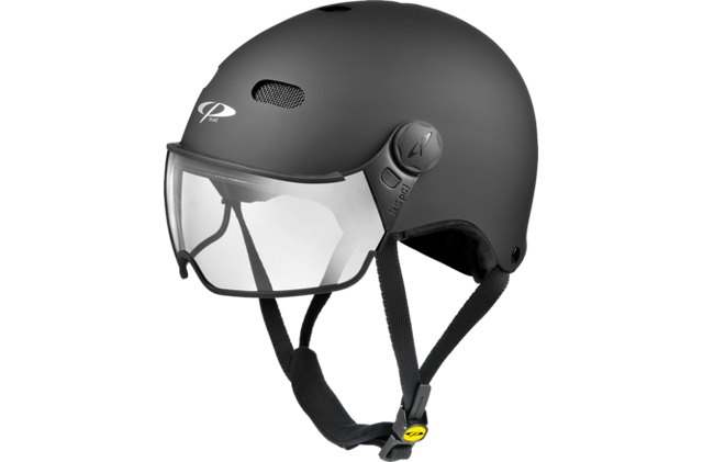 Casque urbain CP Bike CARACHILLO visière transparente noire st