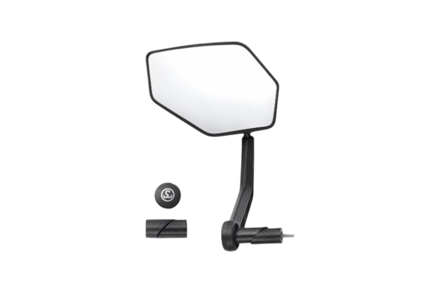 Rückspiegel oval Befestigung am Lenker links StVZO für schnelle E-Bikes zugelassen