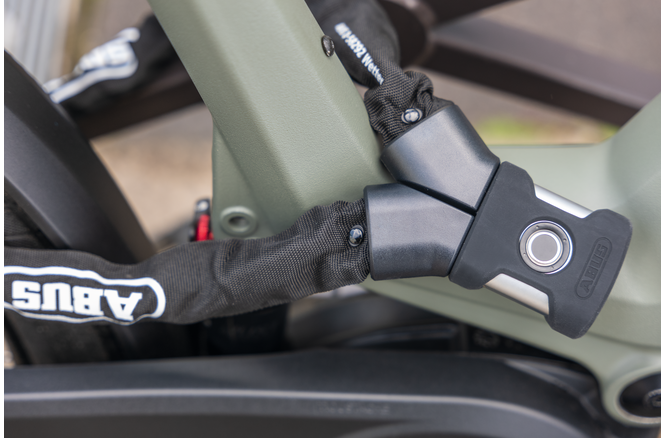 Abus Kettenschloss Yardo 7807F/85 Fingerprint ohne Halter schwarz