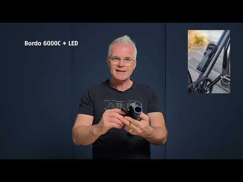Lucchetto pieghevole Abus Bordo Combo 6000C/90 LED Code con supporto SH 6000/90 nero